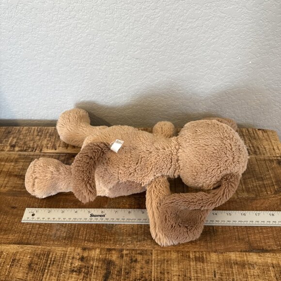 12" Pottery Barn Kids FRANKIE Puppy Dog Plush Tan Brown Spot Ears Stuffed Animal - Picture 7 of 8